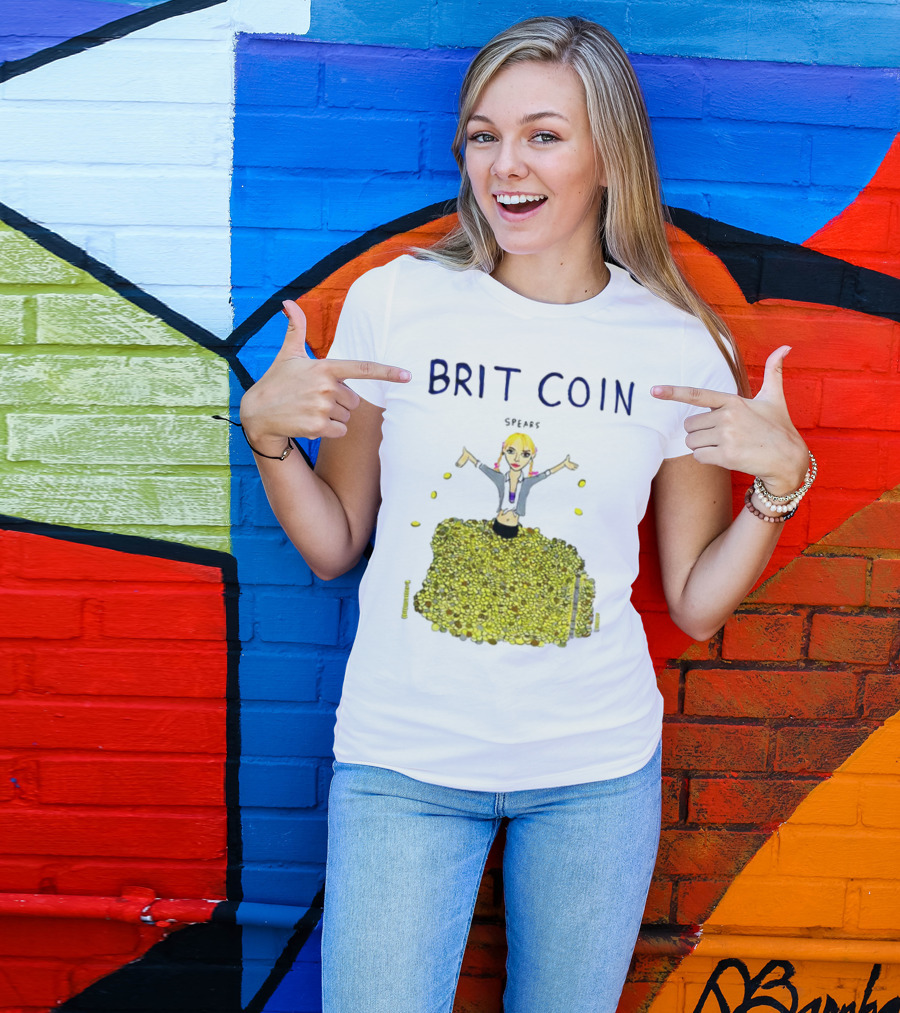 Dave Portnoy Brit Coin Spears Dancing In Gold T-Shirt