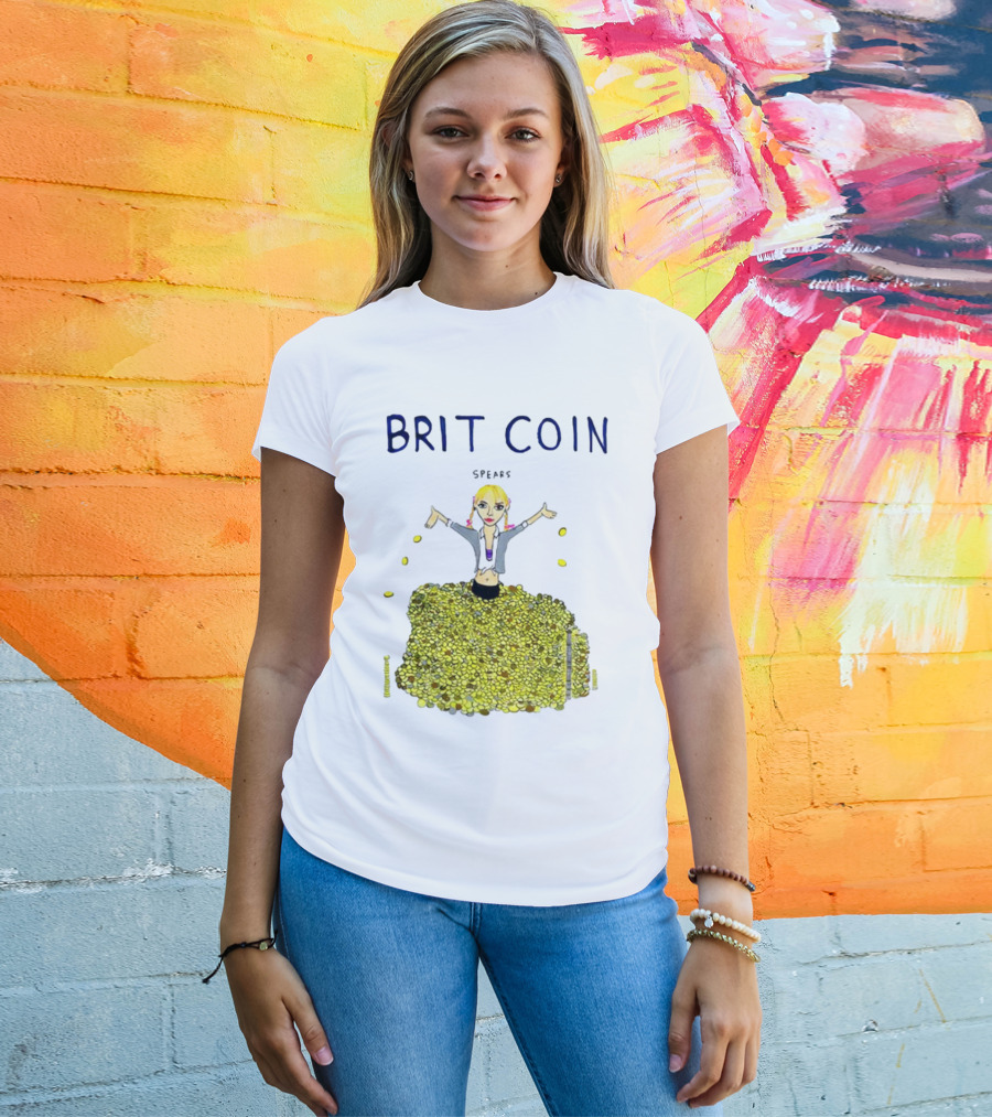 Dave Portnoy Brit Coin Spears Dancing In Gold T-Shirt