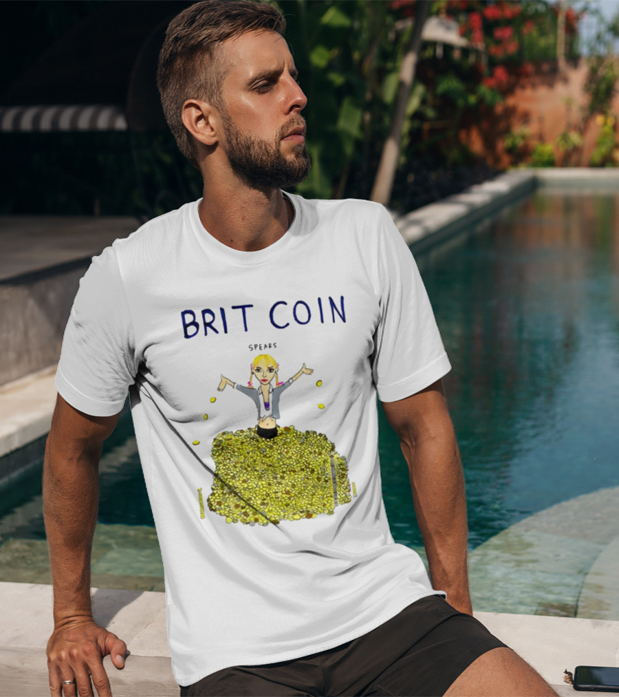 Dave Portnoy Brit Coin Spears Dancing In Gold T-Shirt