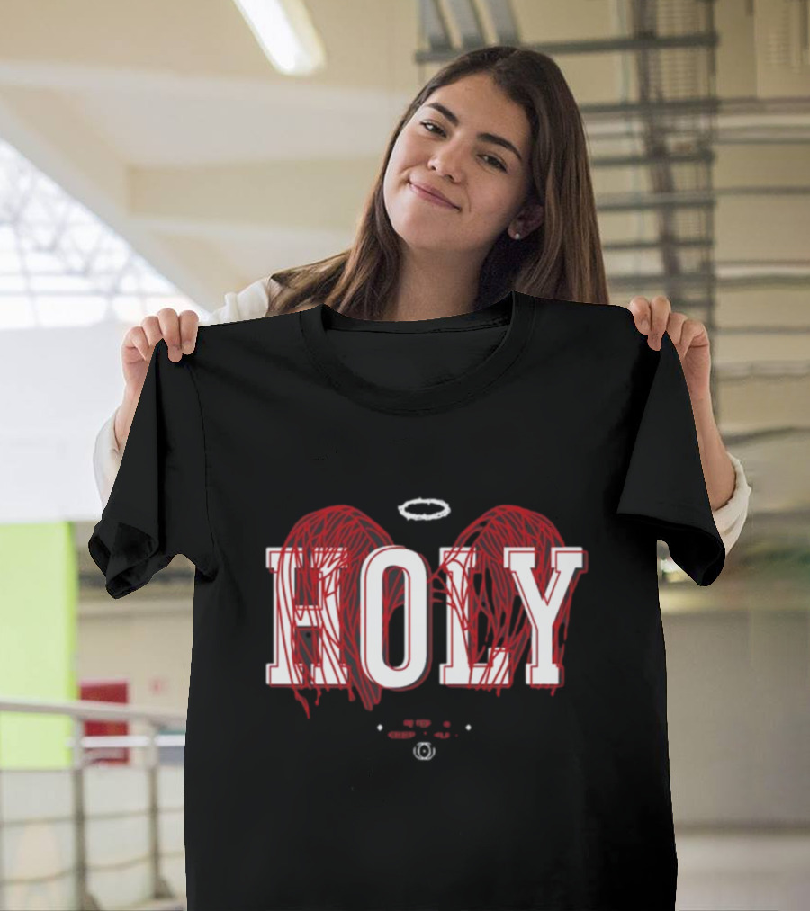 Holy 1 Peter 1 16 Keep It Holy Wings Halo T-Shirt
