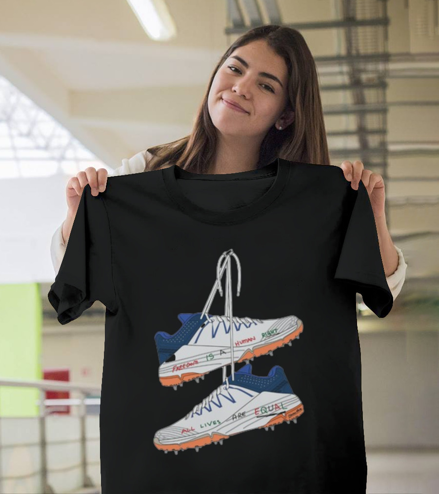 Freedom Is A Human Right All Lives Are Equal Cleats T-Shirt