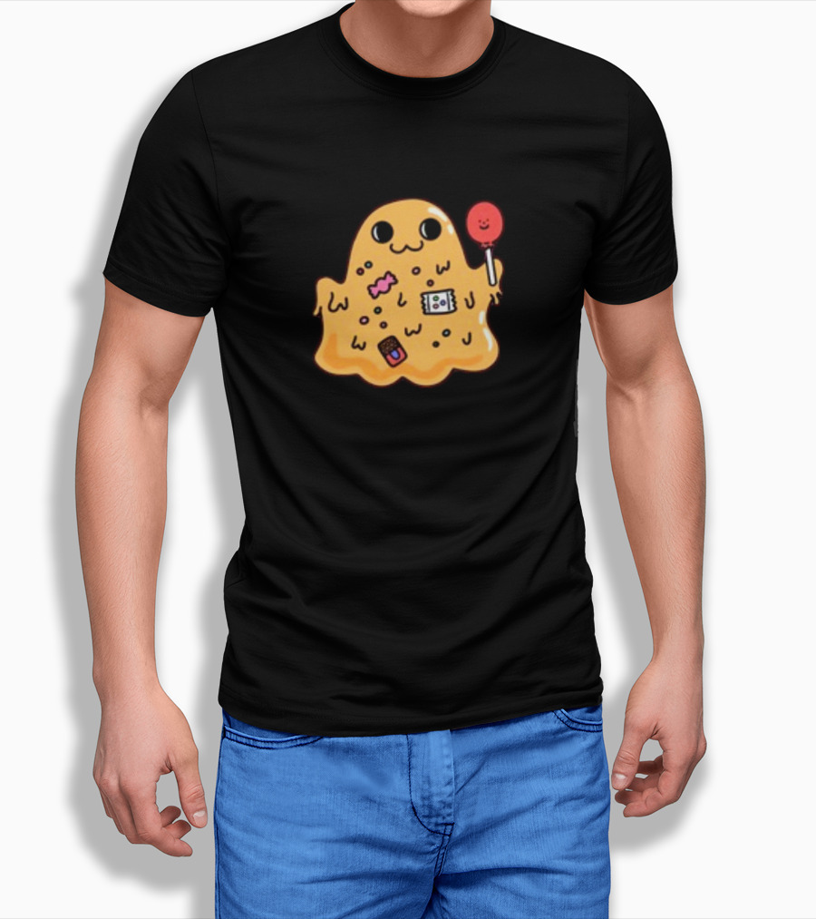 SCP 999 Tickle Monster Holding A Smiling Lollipop With Candy Elements T-Shirt