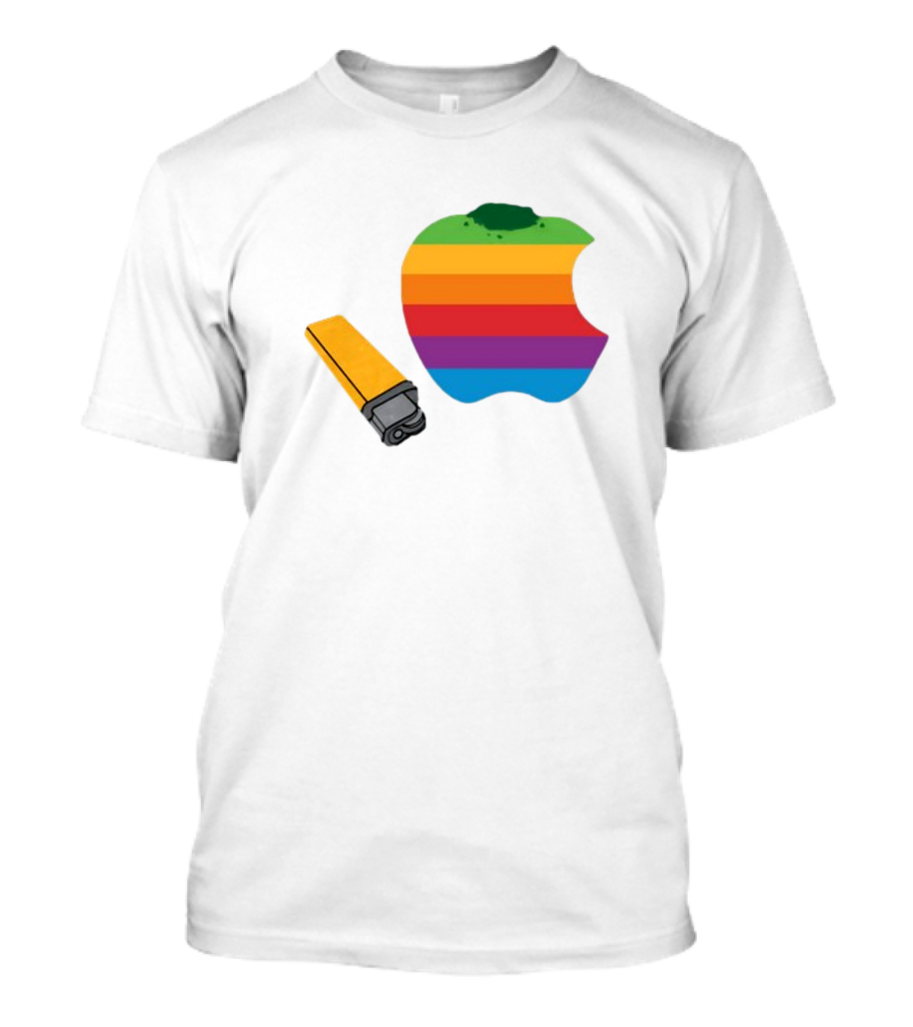Apple Pipe Rainbow Logo Lighter T-Shirt