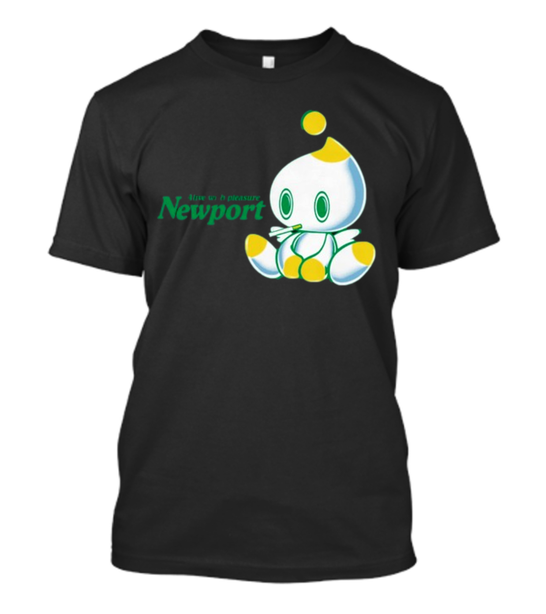 Newport Alive With Pleasure Cute Character Sitting T-Shirt