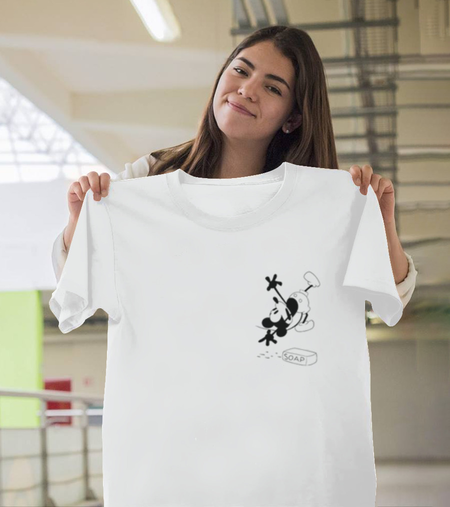 Mickey Mouse Classic Silhouette With Soap T-Shirt