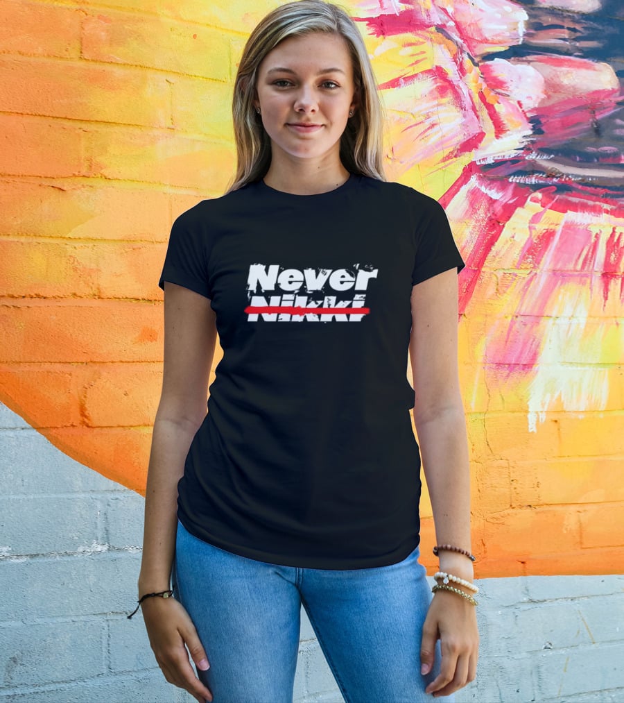 Never Nikki Crossed Out Red Line T-Shirt