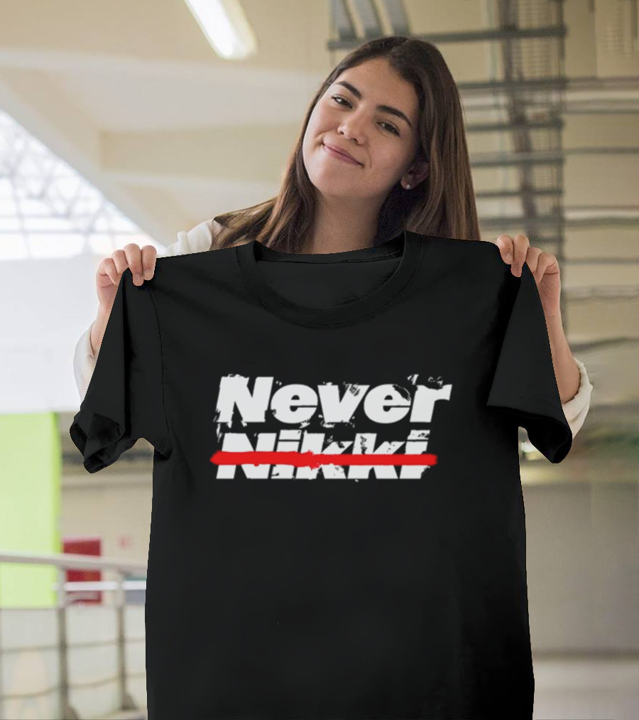 Never Nikki Crossed Out Red Line T-Shirt