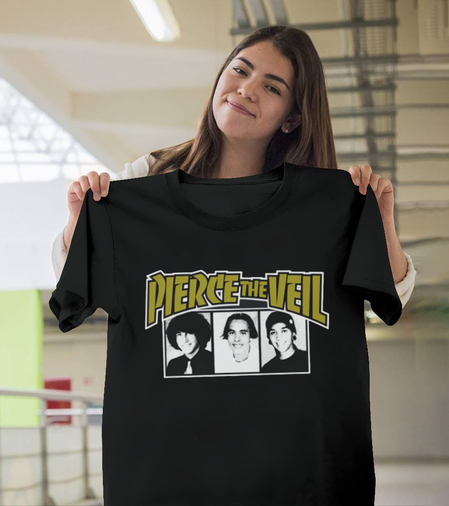 Pierce The Veil Band Members Black And White Photos T-Shirt