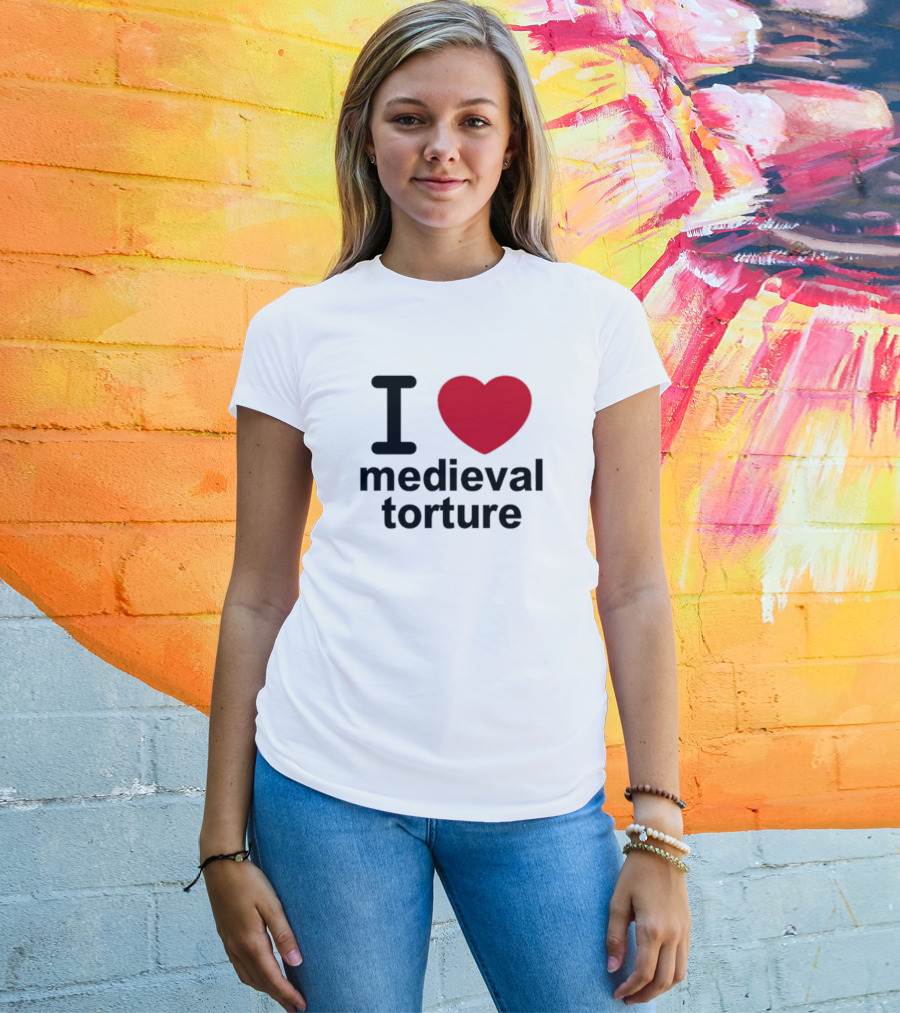 Wii Goth I Love Medieval Torture T-Shirt