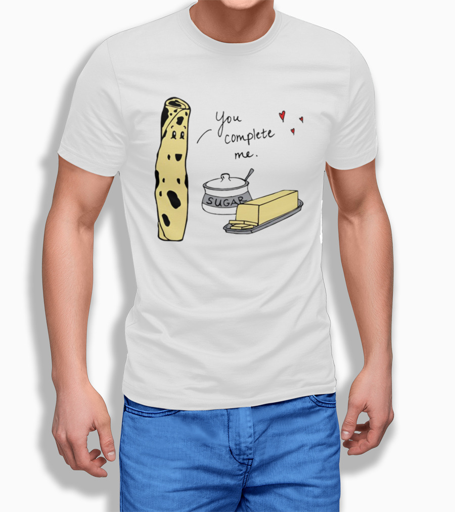 You Complete Me Minnesota Lefse Sugar Butter T-Shirt