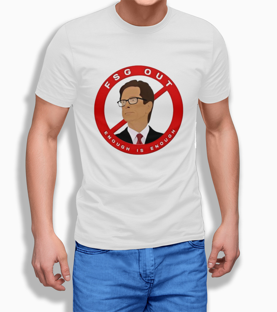 FSG Out Enough Is Enough Red Circle Protest T-Shirt