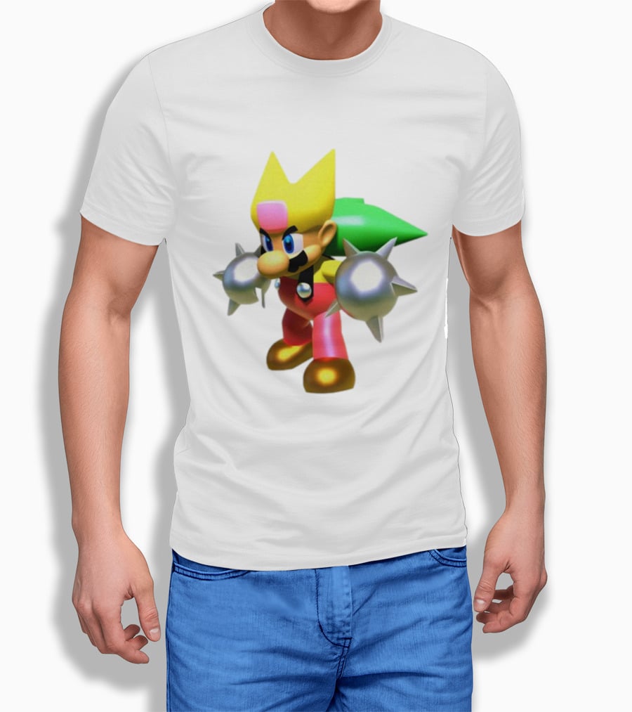 Komorebi Mario Spiky Power-Up Cosplay Character T-Shirt