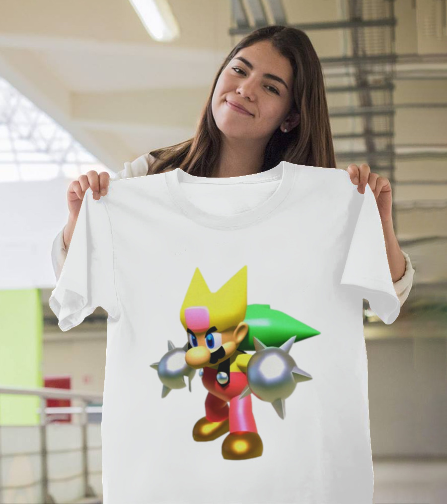Komorebi Mario Spiky Power-Up Cosplay Character T-Shirt