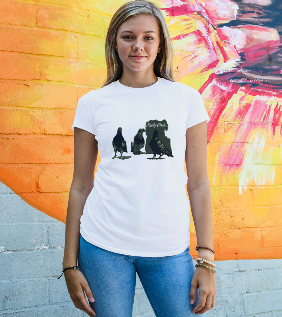 Aesop Rock Pigeonometry Three Pigeons T-Shirt