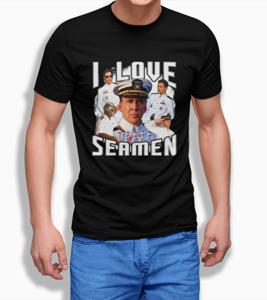 Funnyahhtees I Love Seaman Navy Officers T-Shirt