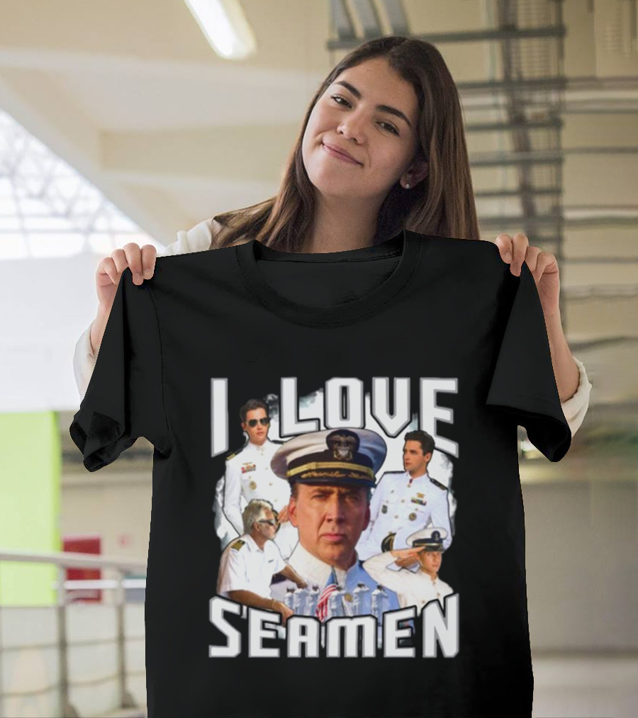 Funnyahhtees I Love Seaman Navy Officers T-Shirt