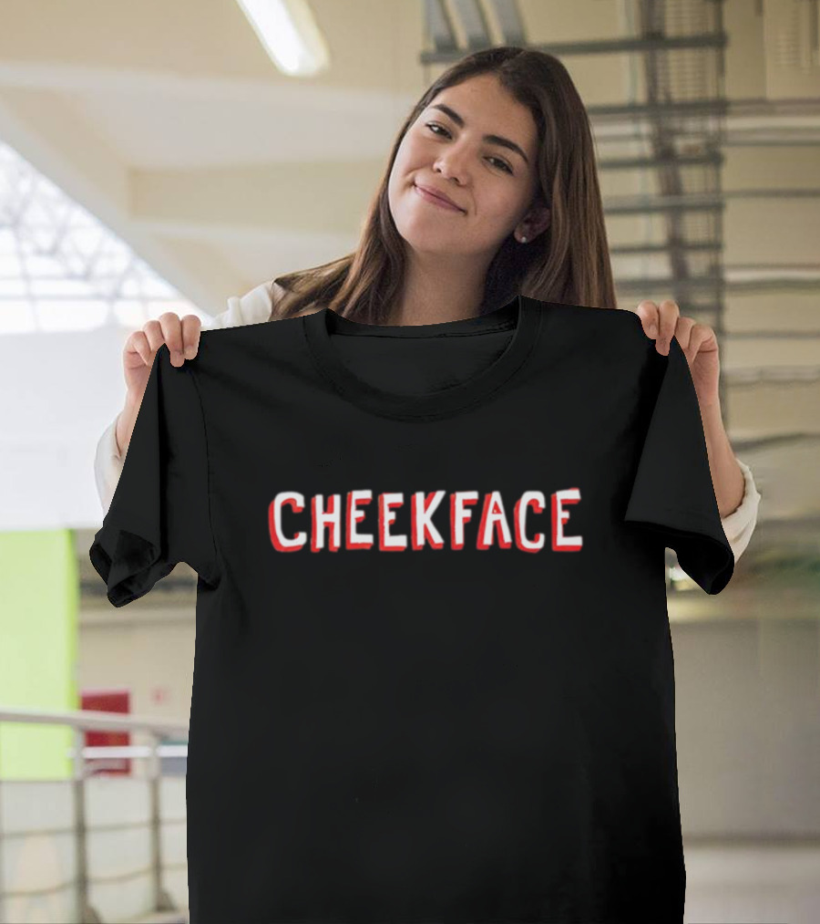 Cheekface Text T-Shirt