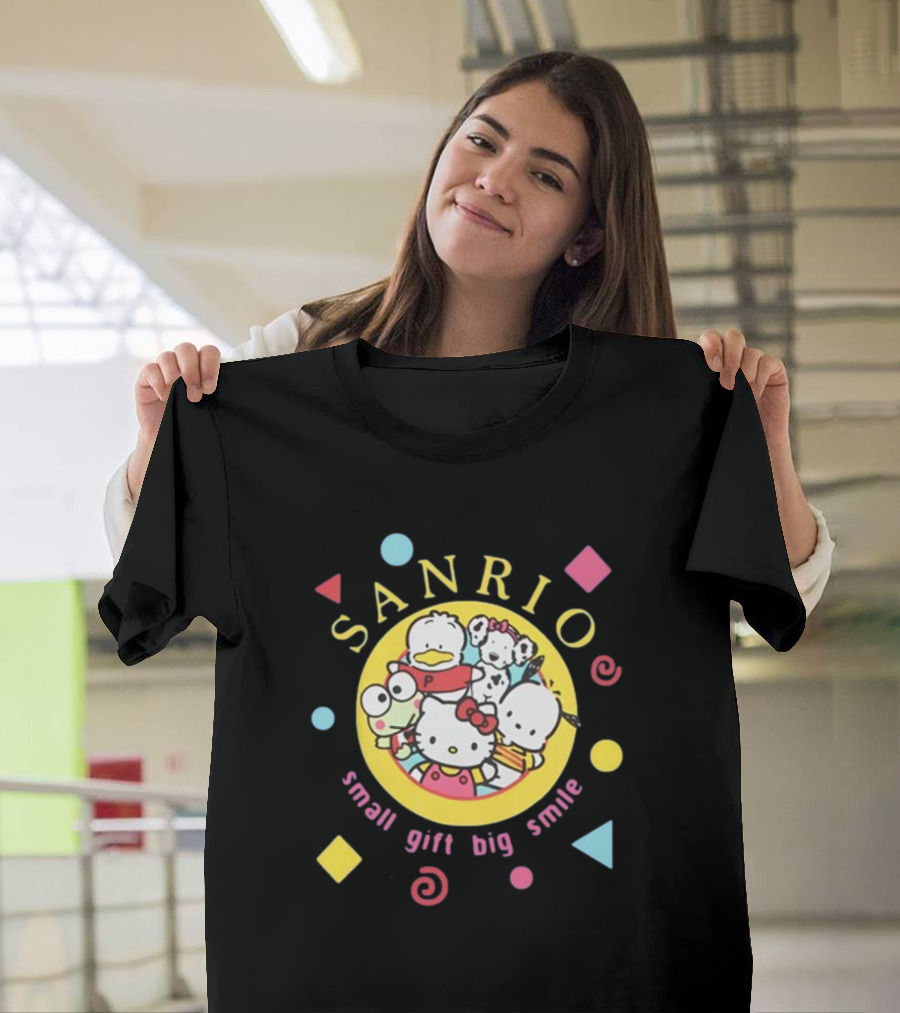 Sanrio Small Gift Big Smile Hello Kitty And Friends X Dumbgood T-Shirt