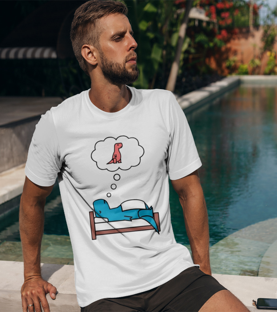 Dinosaur Sweet Dreams BlueRex Sleeping Dinos Dreaming Red Rex T-Shirt