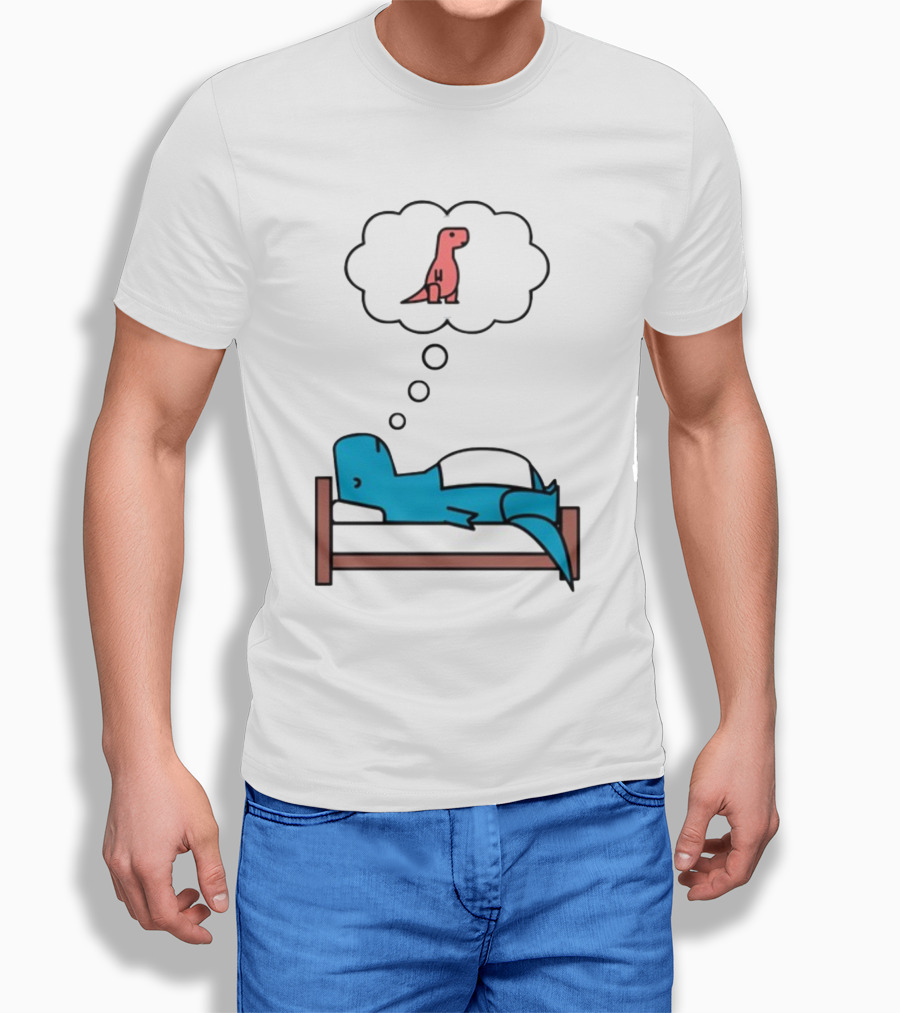 Dinosaur Sweet Dreams BlueRex Sleeping Dinos Dreaming Red Rex T-Shirt