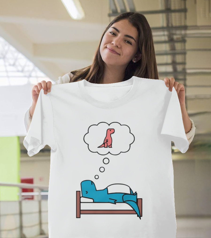 Dinosaur Sweet Dreams BlueRex Sleeping Dinos Dreaming Red Rex T-Shirt