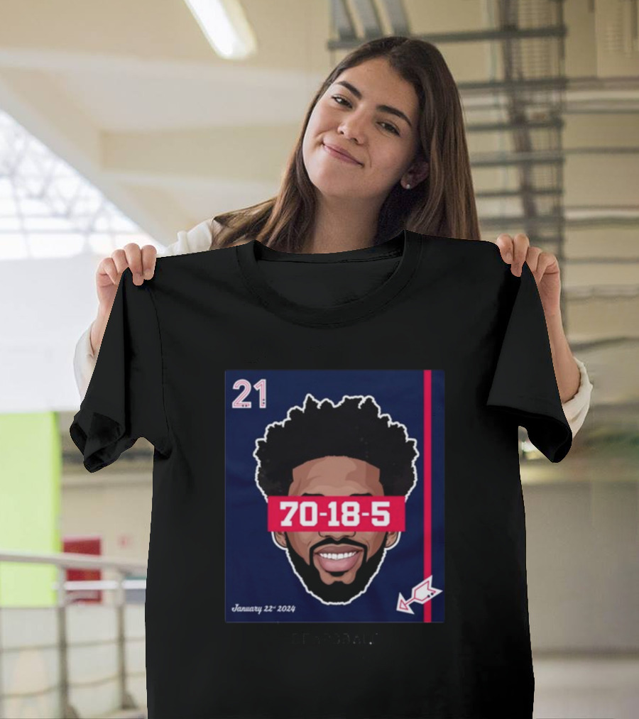 Joel Embiid 70-18-5 Dearbball January 22 T-Shirt