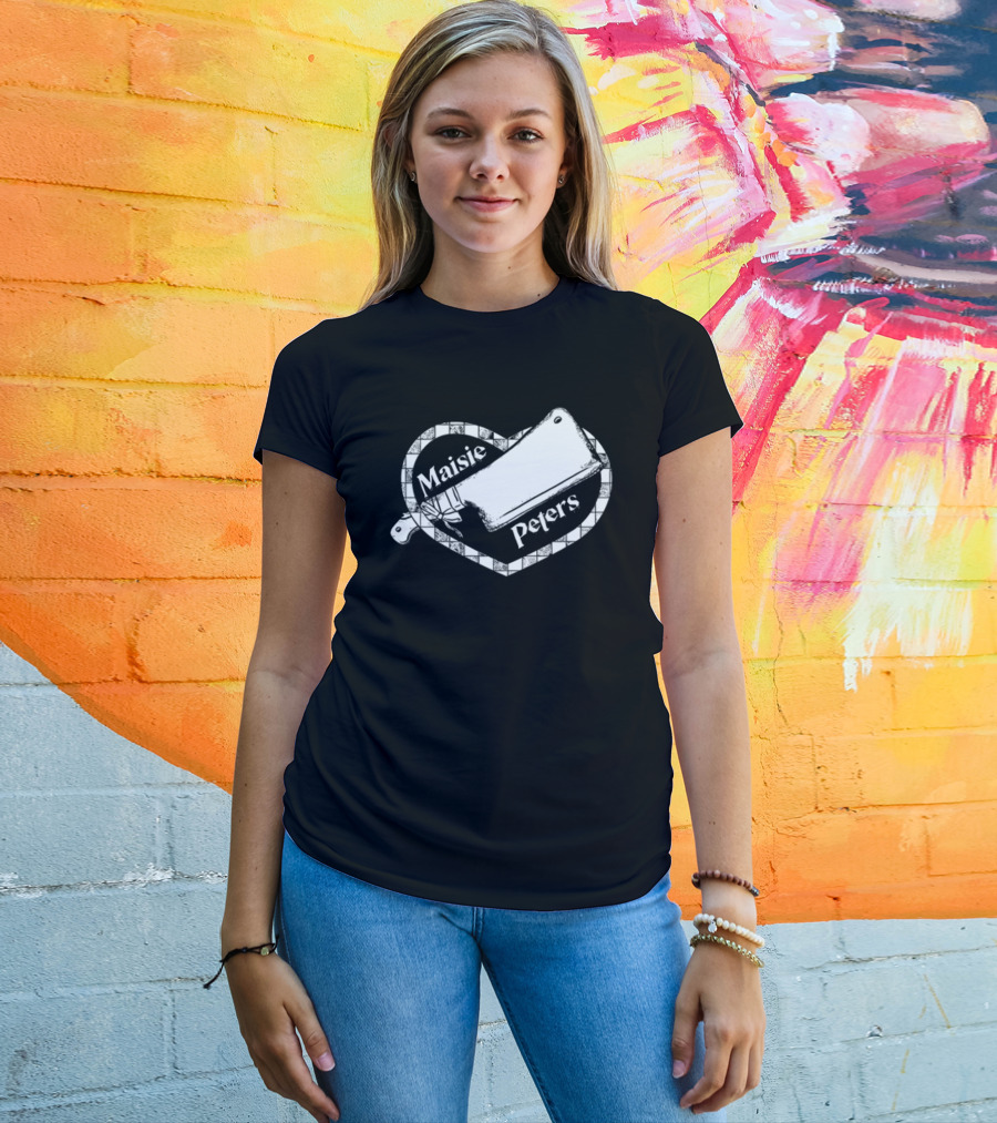 Maisie Peters Cleaver Heart Motif T-Shirt