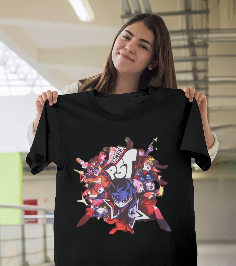 Shopatlus Persona P5t Phantom Thieves Characters Action Montage T-Shirt
