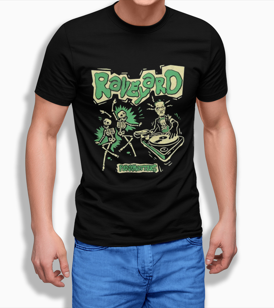 Penkmatters Raveyard Skeleton DJ Party T-Shirt