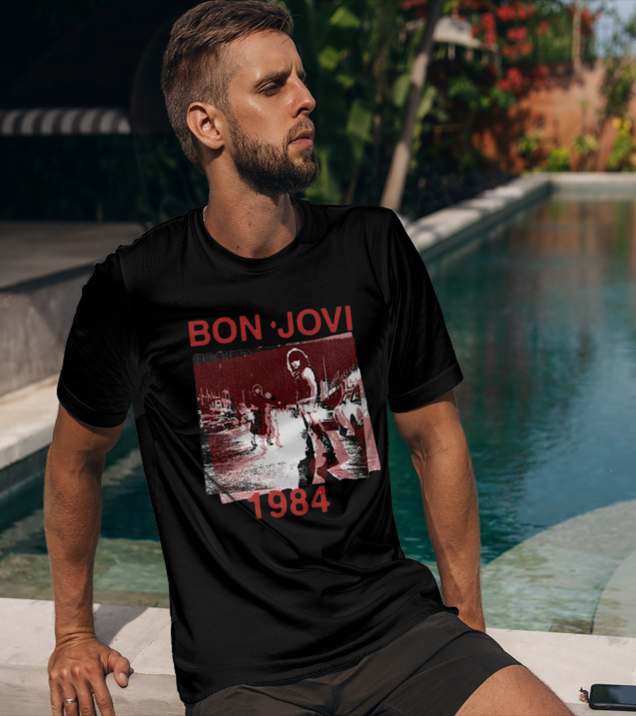 Bon Jovi Streets 1984 Urban Scene T-Shirt