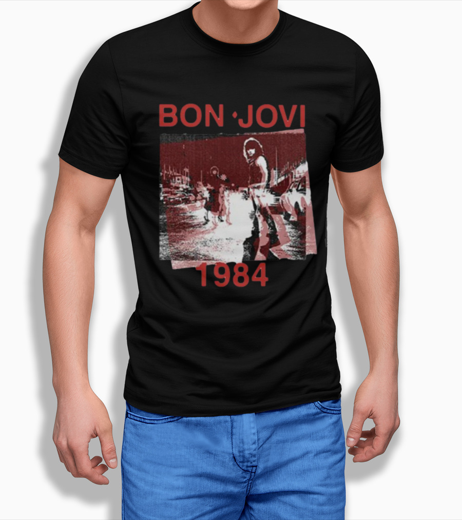 Bon Jovi Streets 1984 Urban Scene T-Shirt