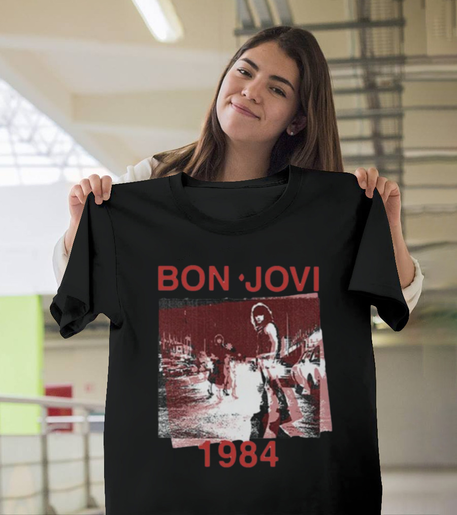 Bon Jovi Streets 1984 Urban Scene T-Shirt