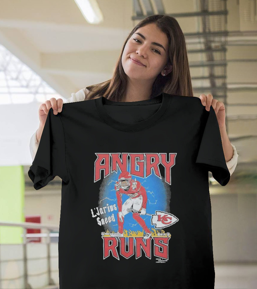 Angry Runs L'Jarius Sneed Kansas City Chiefs 88 Yards Touchdown Football T-Shirt