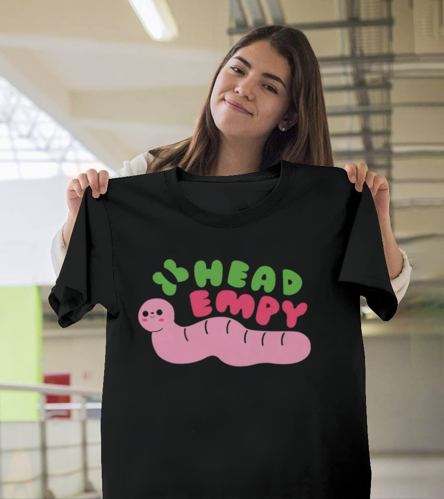 Head Empy Cute Worm T-Shirt