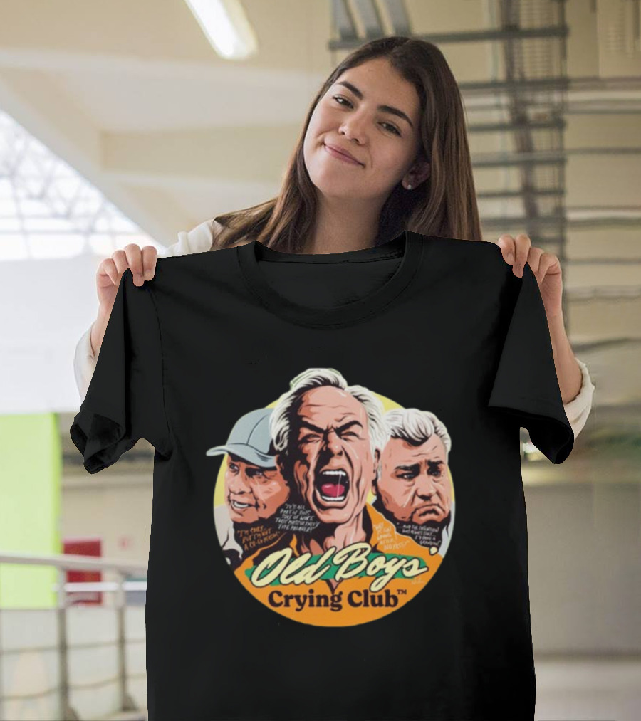 Old Boys’ Crying Club Grumpy Faces Comic Style Characters T-Shirt