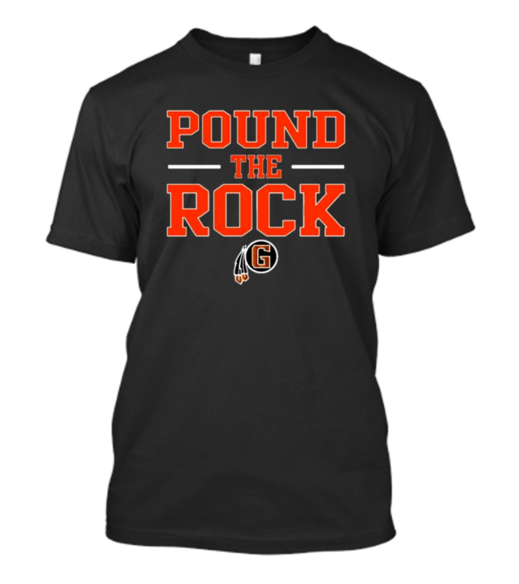 Pound The Rock Coach Norris Grafton Black Hawk Fb T-Shirt