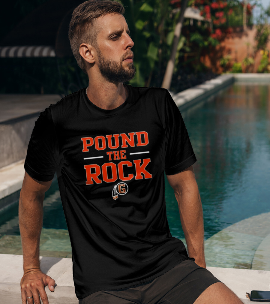 Pound The Rock Coach Norris Grafton Black Hawk Fb T-Shirt