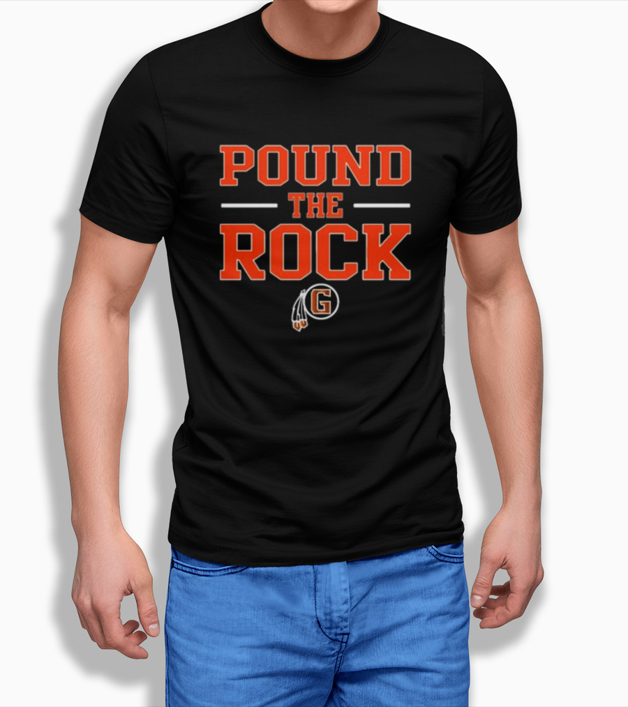 Pound The Rock Coach Norris Grafton Black Hawk Fb T-Shirt
