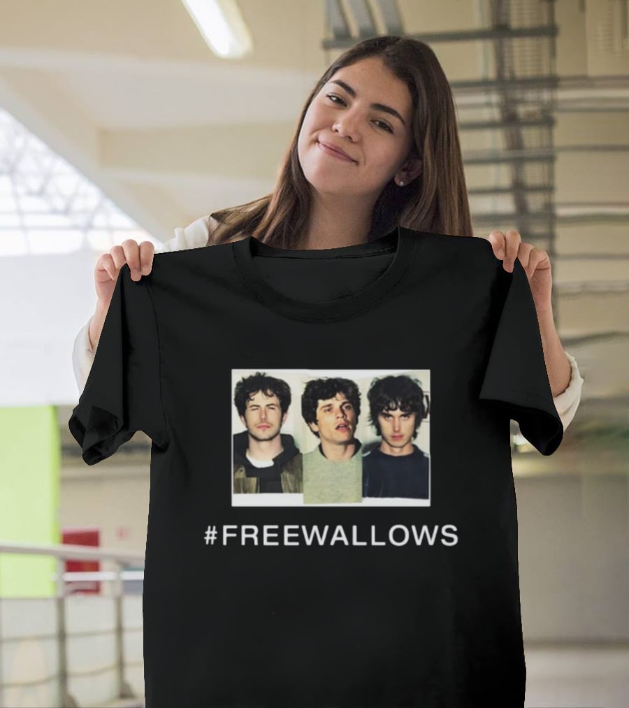 FREEWALLOWS Wallowsmusic Band Photo Hashtag Campaign T-Shirt