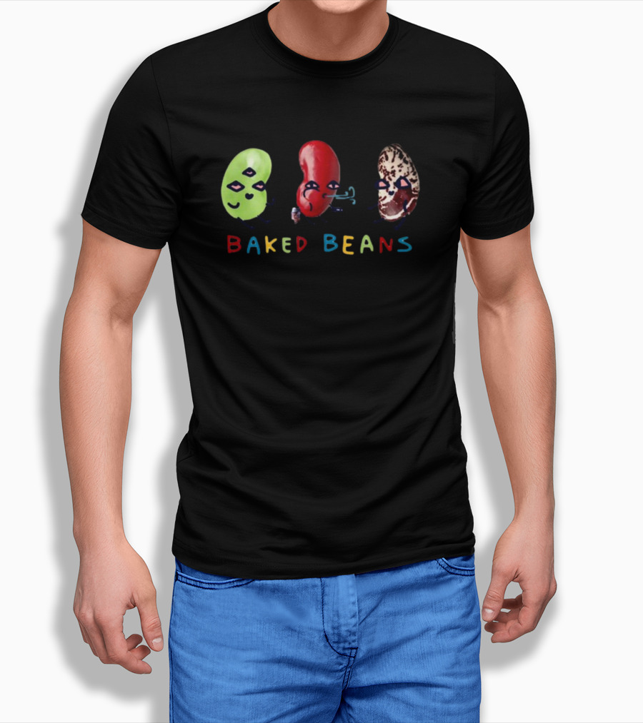 Baked Beans Dancing Cartoon Characters Trio T-Shirt