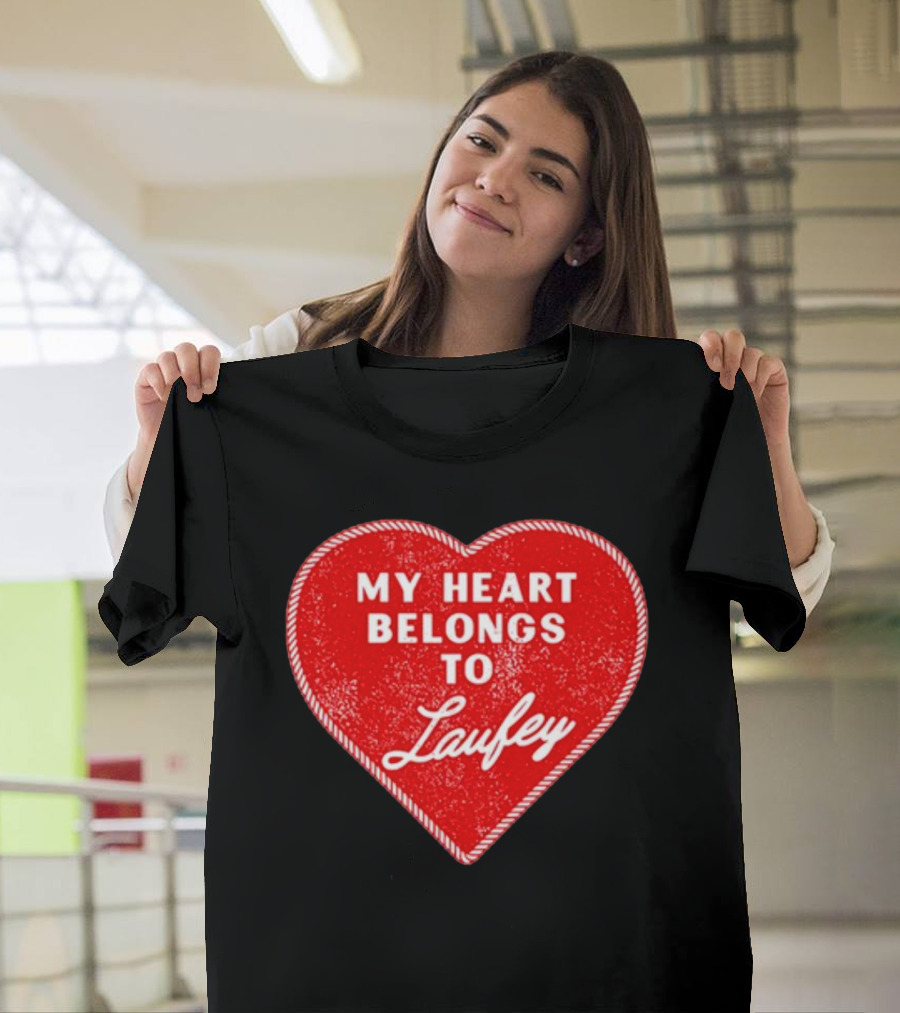 My Heart Belongs To Laufey Red Heart Love T-Shirt