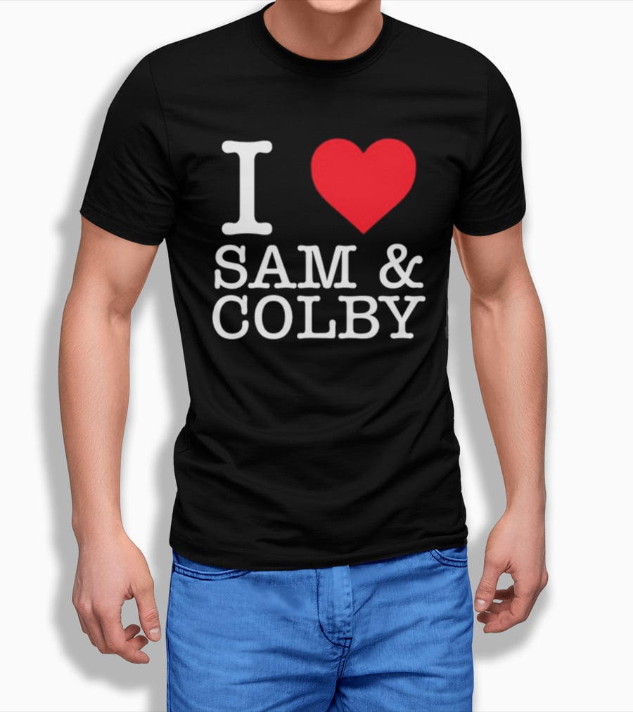 Xplr Shop I Love Sam And Colby Heart T-Shirt