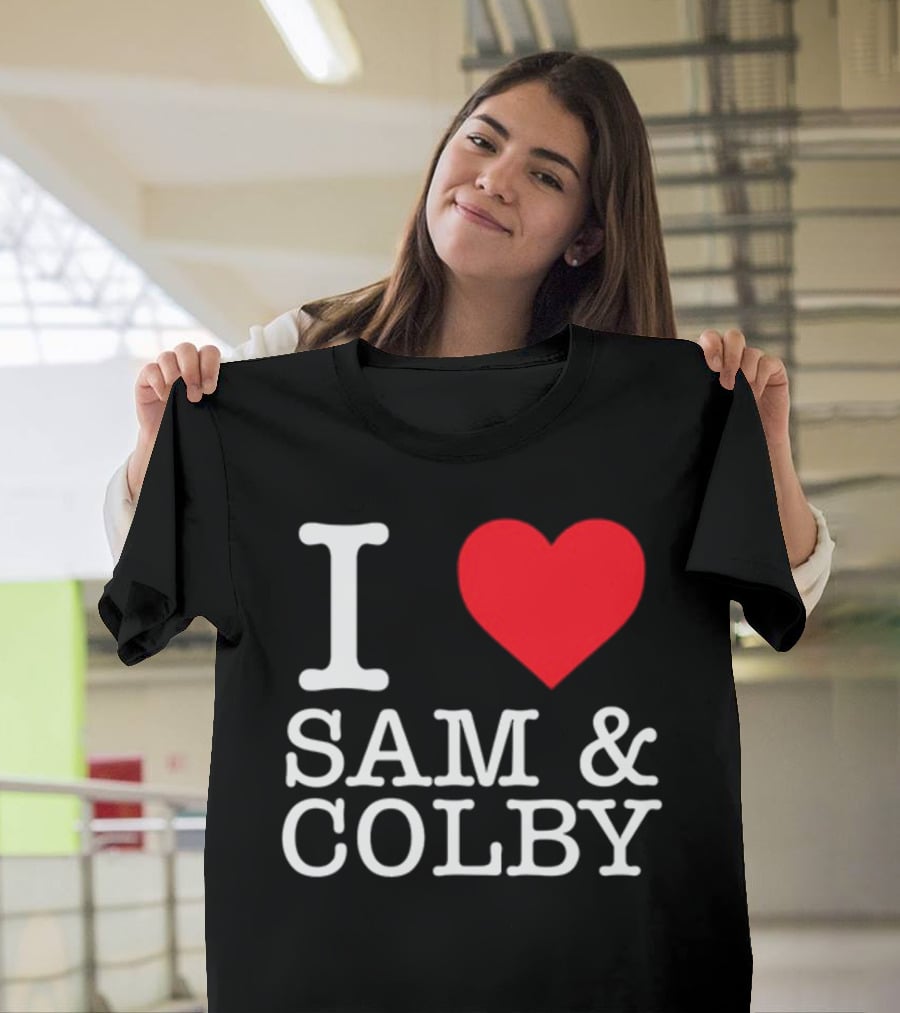 Xplr Shop I Love Sam And Colby Heart T-Shirt
