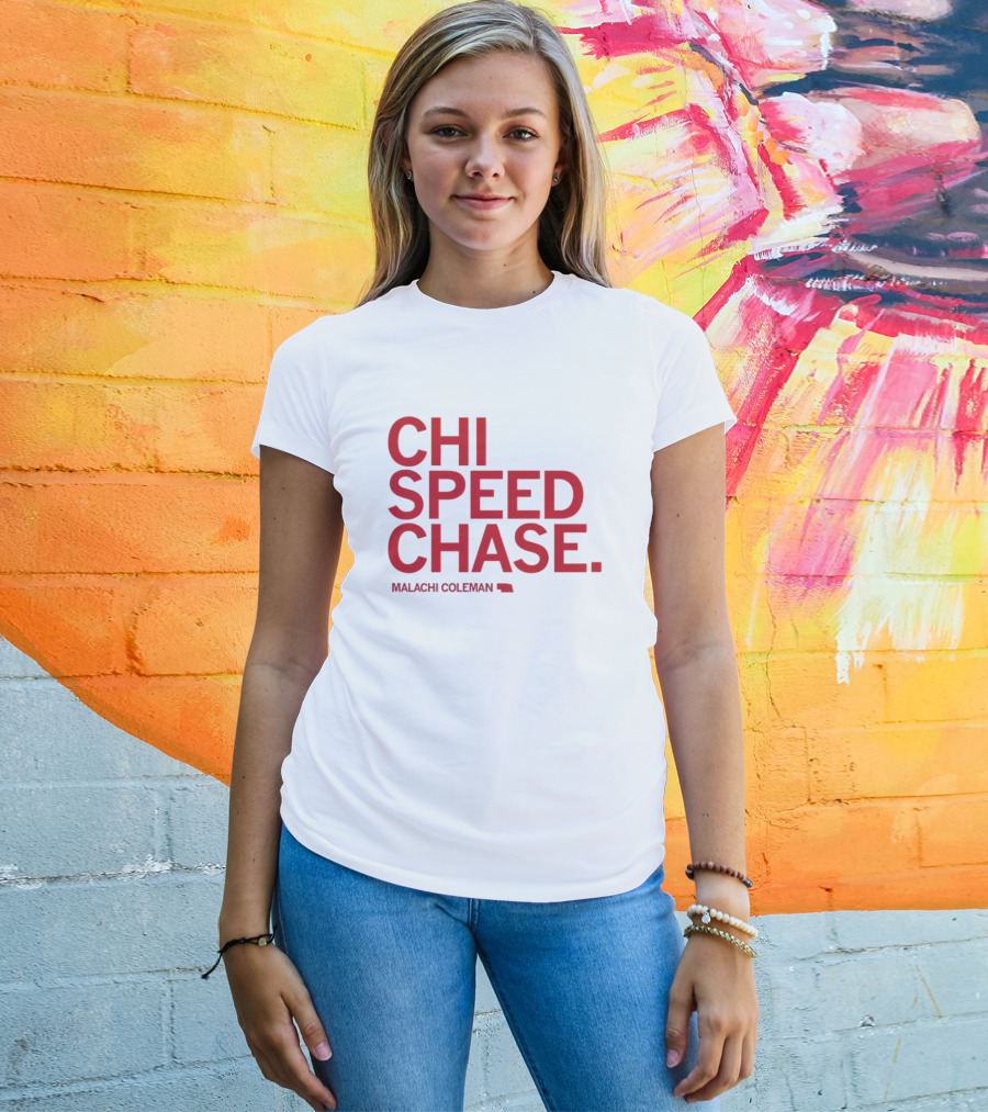 CHI SPEED CHASE Malachi Coleman Nebraska T-Shirt