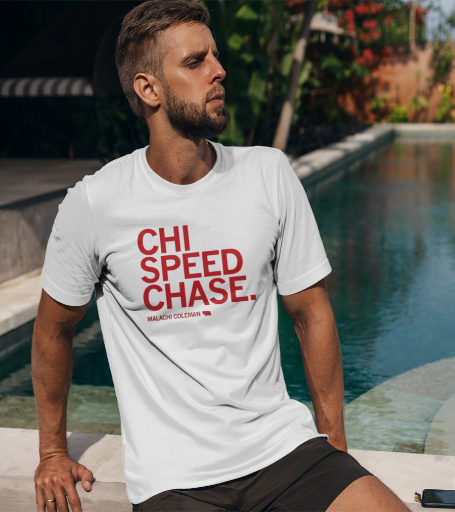 CHI SPEED CHASE Malachi Coleman Nebraska T-Shirt