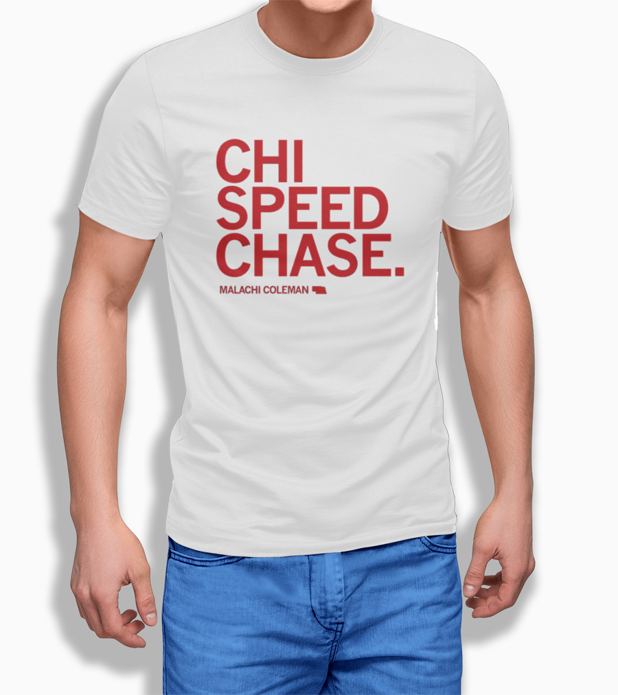 CHI SPEED CHASE Malachi Coleman Nebraska T-Shirt