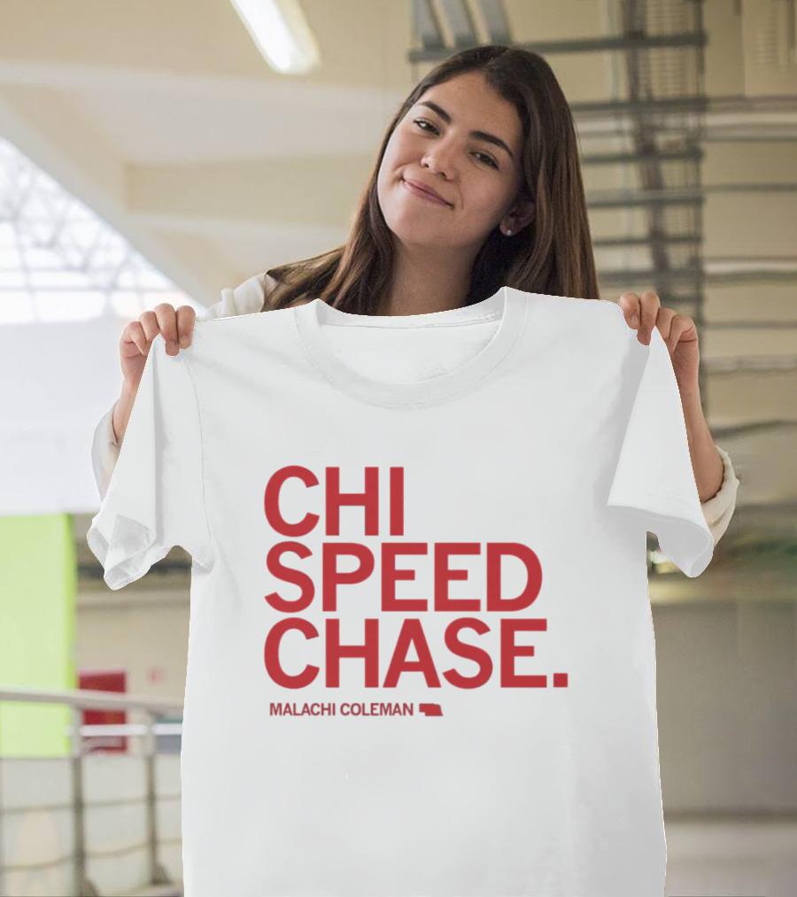 CHI SPEED CHASE Malachi Coleman Nebraska T-Shirt