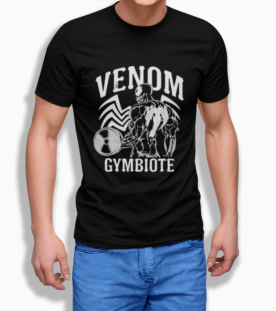 Venom Gymbiote Lifting Symbiote Fitness Motif T-Shirt