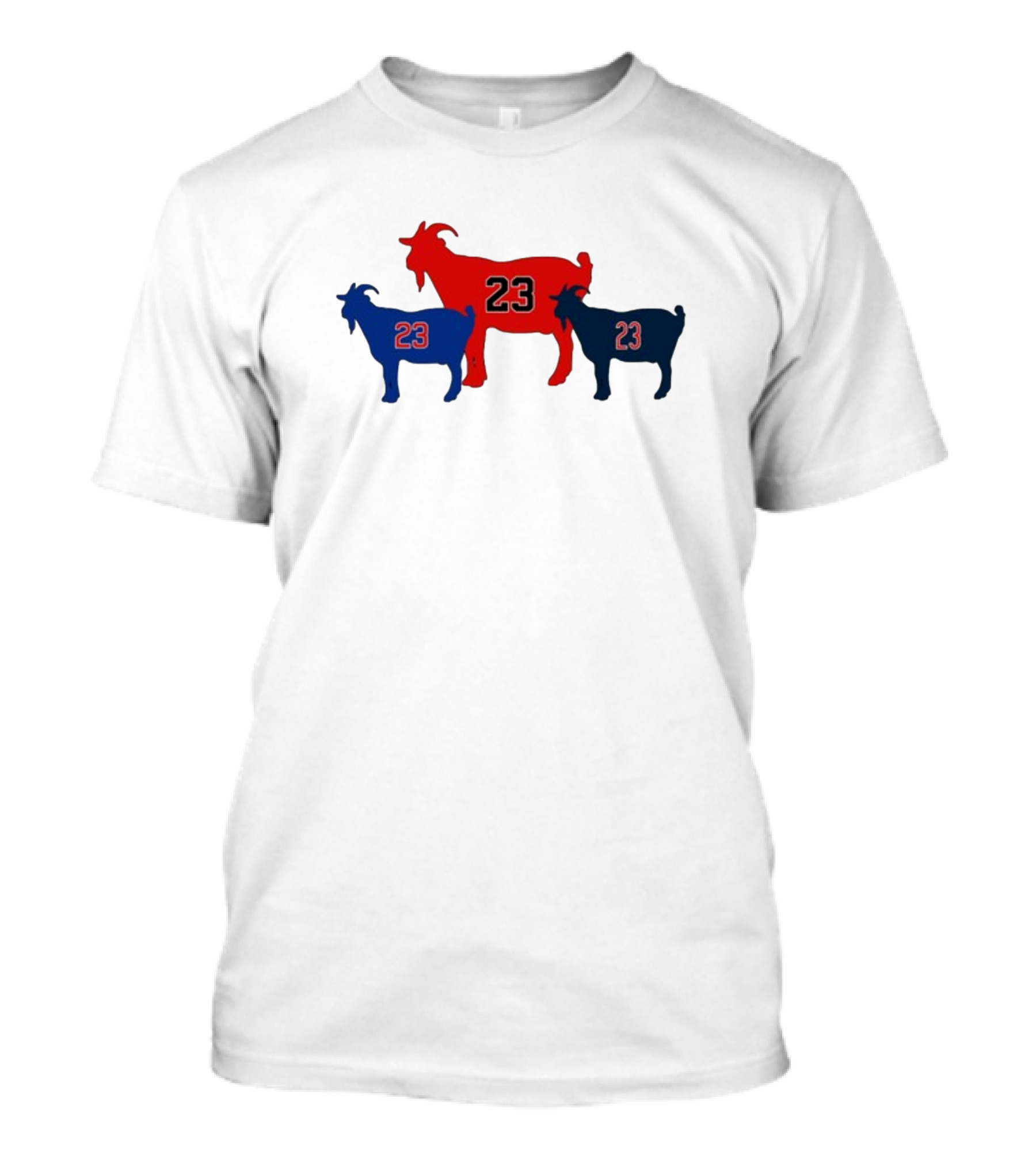Chicagoats 23 Basketball Goat Trio T-Shirt