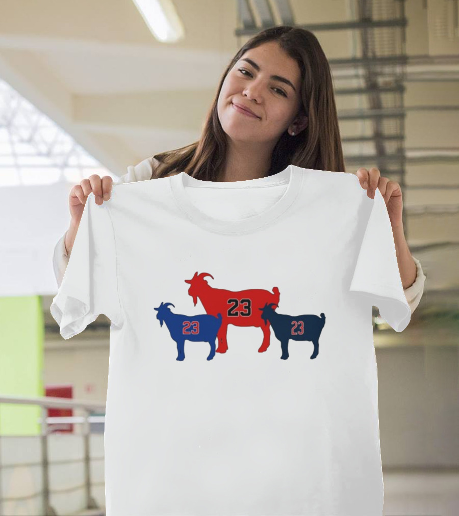 Chicagoats 23 Basketball Goat Trio T-Shirt